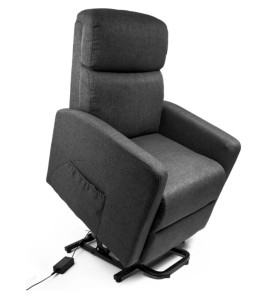 Poltrona Levitapró 4 em 1 (Levanta,Massageia,Reclina e Aquece) Preta LF01 - Ortho Pauher